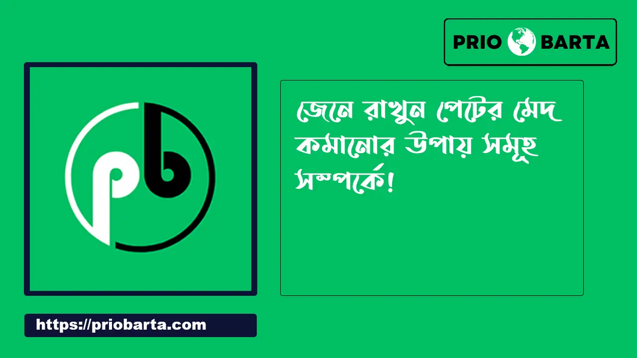 পেটের মেদ কমানোর উপায়