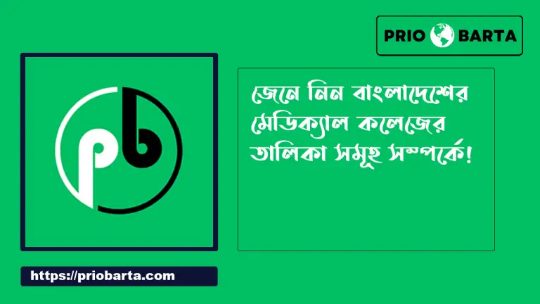বাংলাদেশের মেডিকেল কলেজের তালিকা