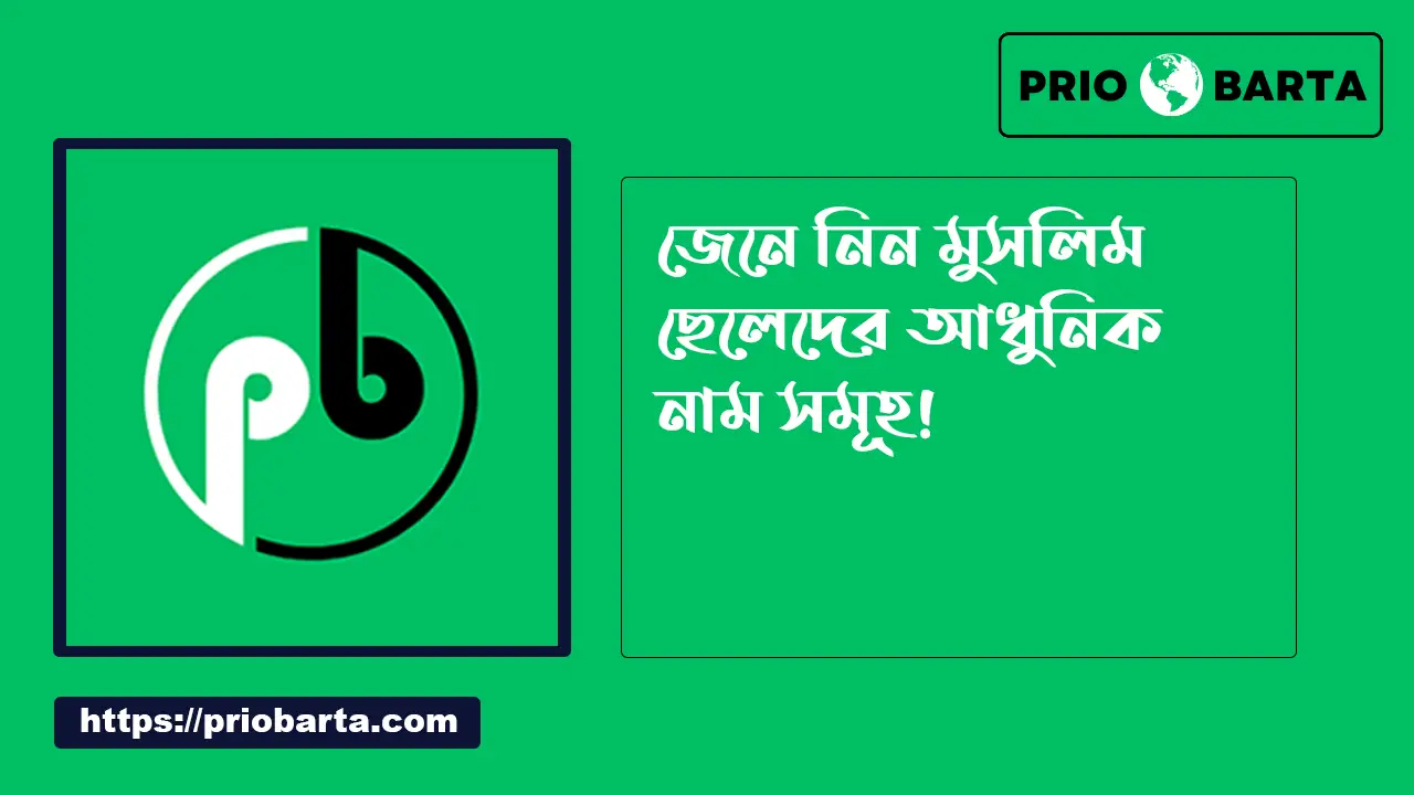 মুসলিম ছেলেদের আধুনিক নাম