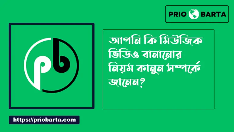 মিউজিক ভিডিও বানানোর নিয়ম