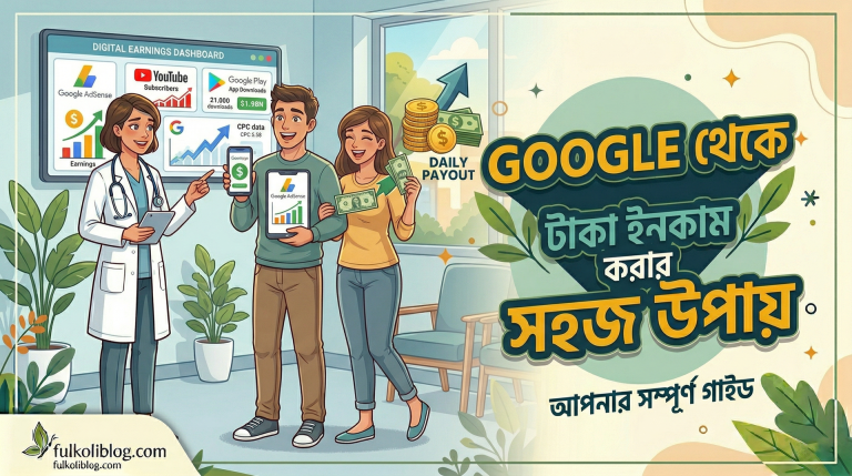 Google থেকে টাকা ইনকাম করার সহজ উপায়