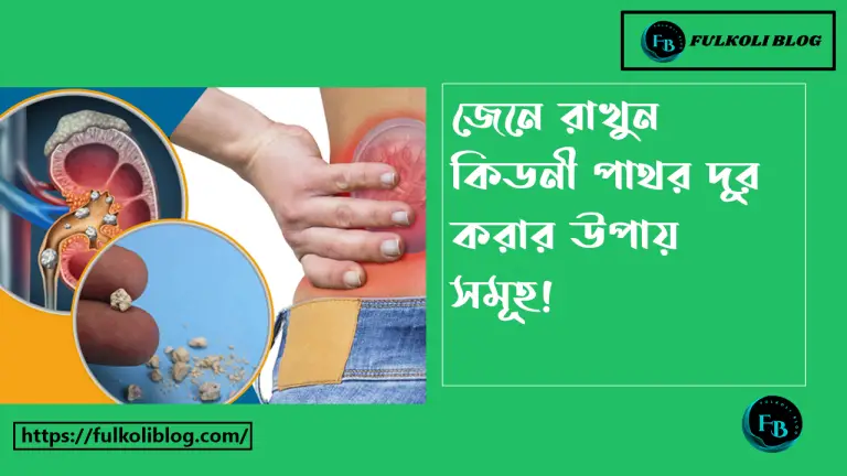 কিডনির পাথর দূর করার উপায়