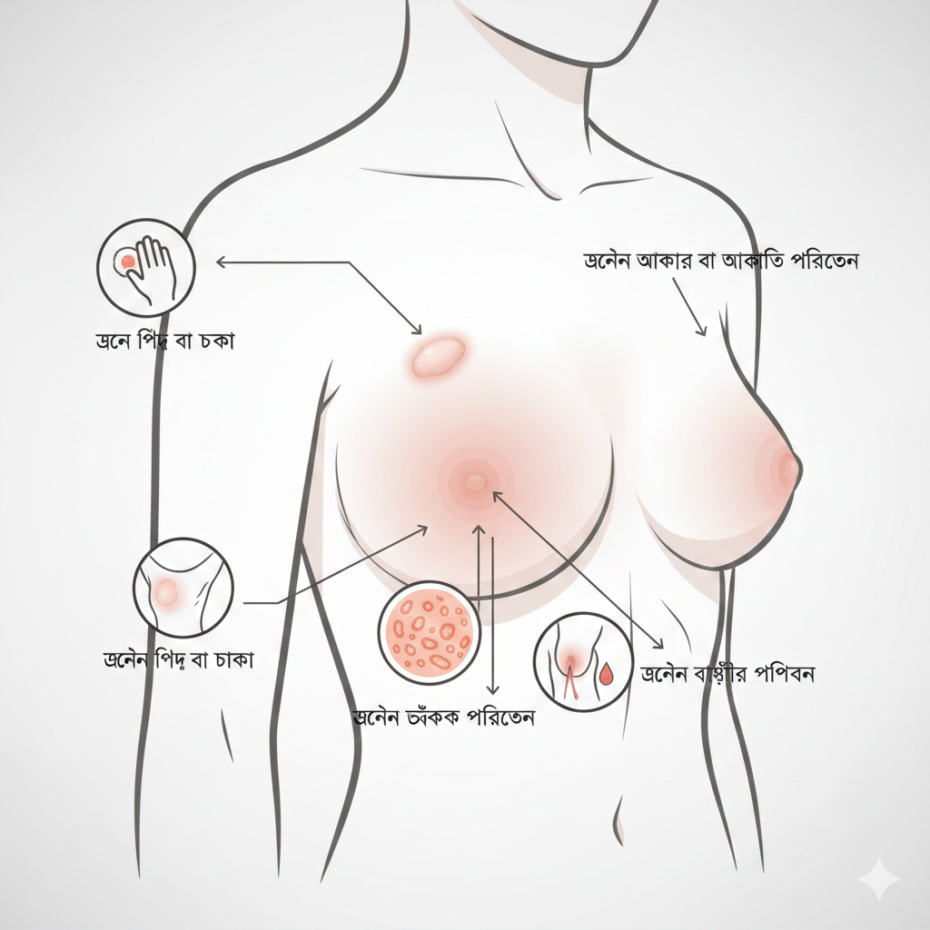 ব্রেস্ট টিউমার চেনার উপায়
