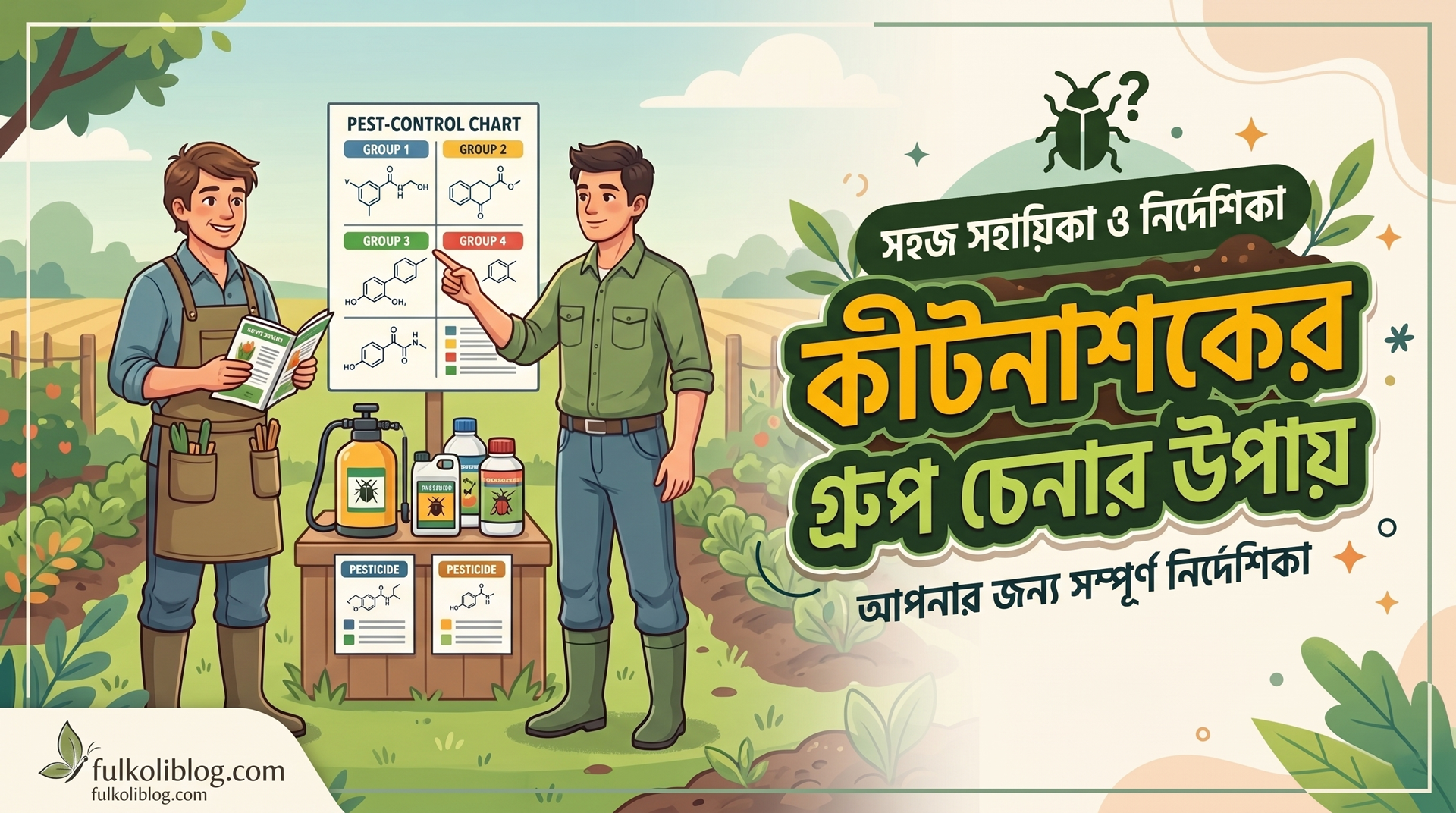কীটনাশকের গ্রুপ চেনার উপায়